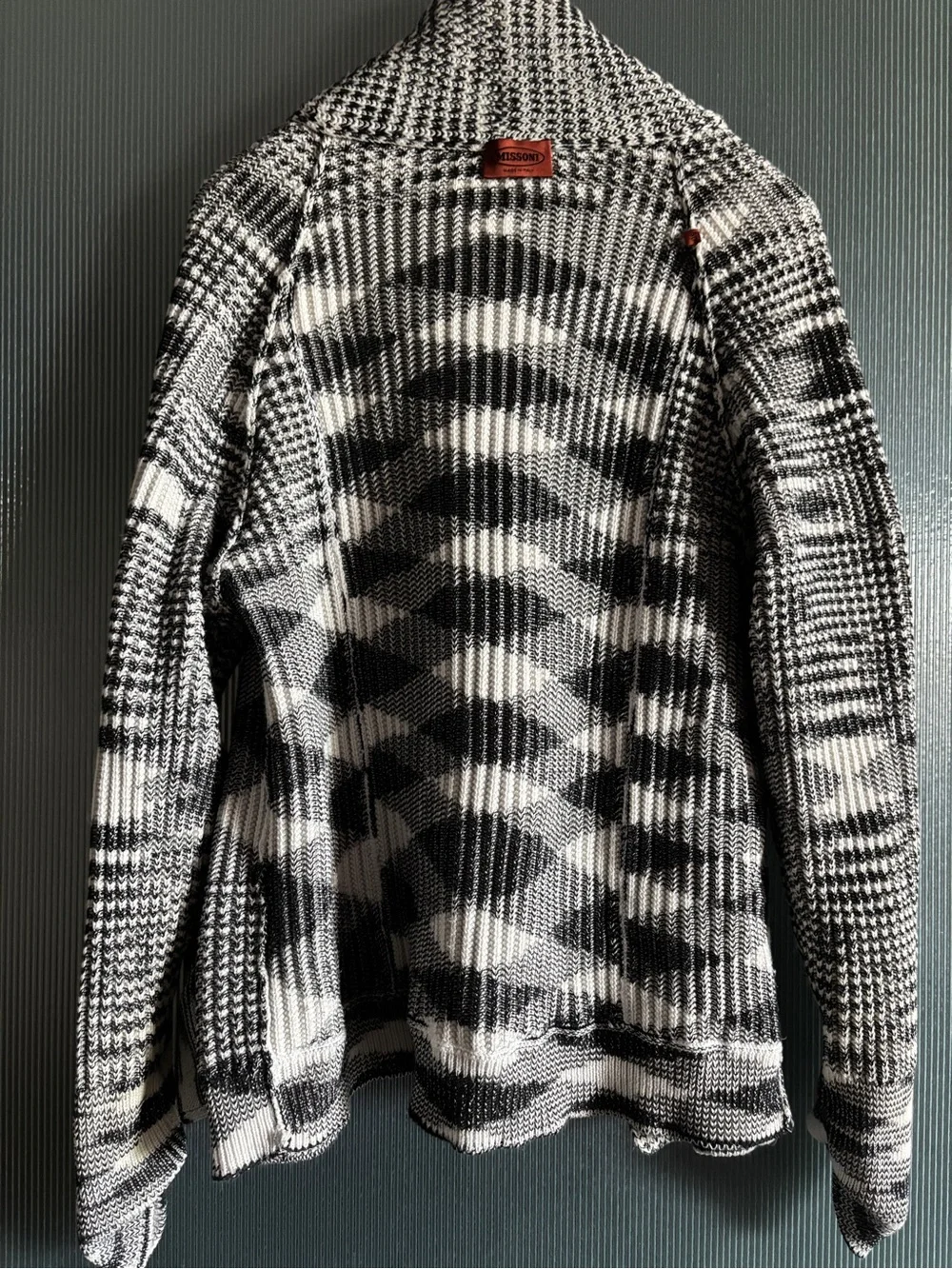 Vintage Missoni Italy Space Dye Cardigan Size L Oversized Sweater